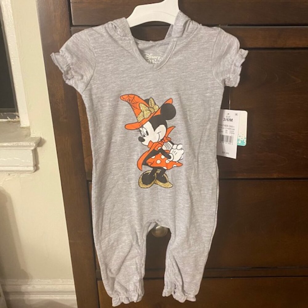 Disney Baby Gray Minnie Halloween Costume 3-6 Month